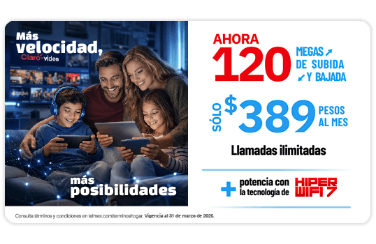 Infinitum exceso de velocidad con Fibra Óptica, En todos nuestros Paquetes, Netflix va por nuestra cuenta, 6 meses por el mismo precio.