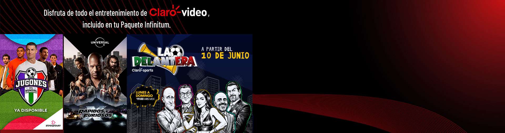 Universal plus a través de  Claro video