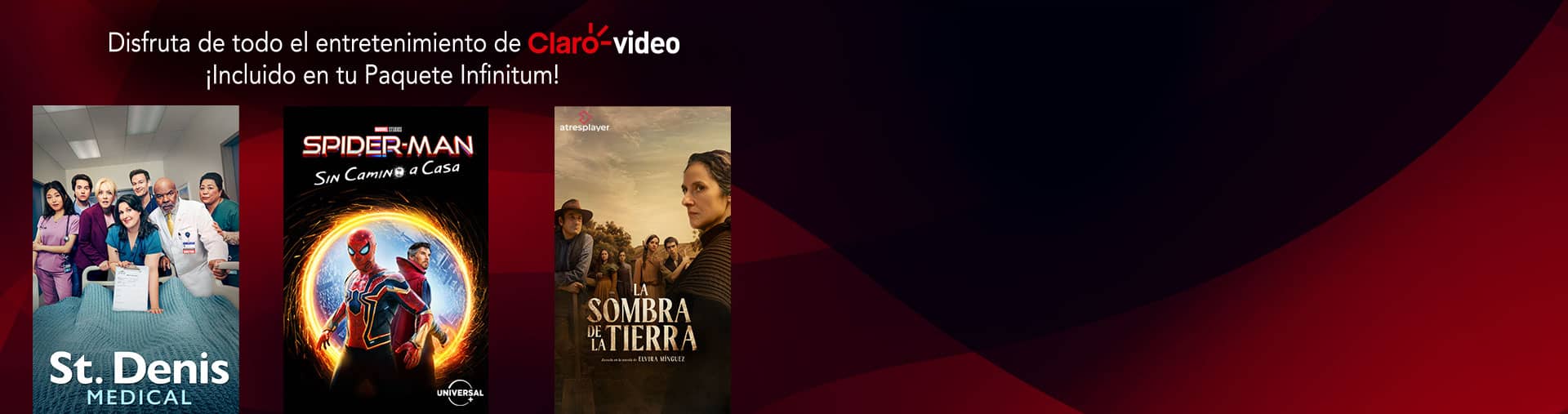 Universal plus y atresplayer a través de  Claro video