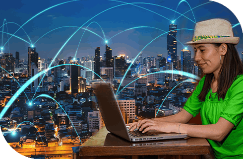 imagen ilustrativa de tecnología que acompaña una labor social