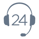 icono ilustrativo: Asistencia 24/7